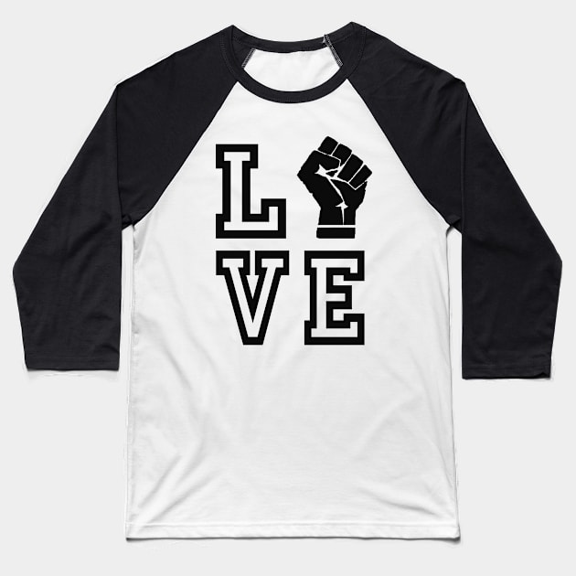 Love Black Lives Matter Baseball T-Shirt by TextTees